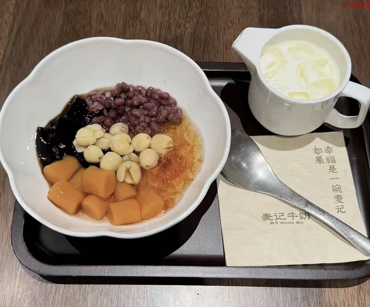 麦记牛奶产品 图片来源：小红书@美食薅券小铺