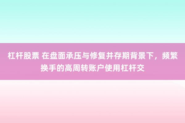 杠杆股票 在盘面承压与修复并存期背景下，频繁换手的高周转账户使用杠杆交
