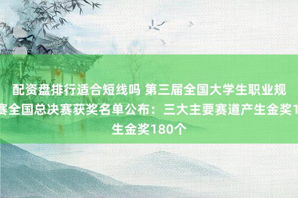 配资盘排行适合短线吗 第三届全国大学生职业规划大赛全国总决赛获奖名单公布：三大主要赛道产生金奖180个